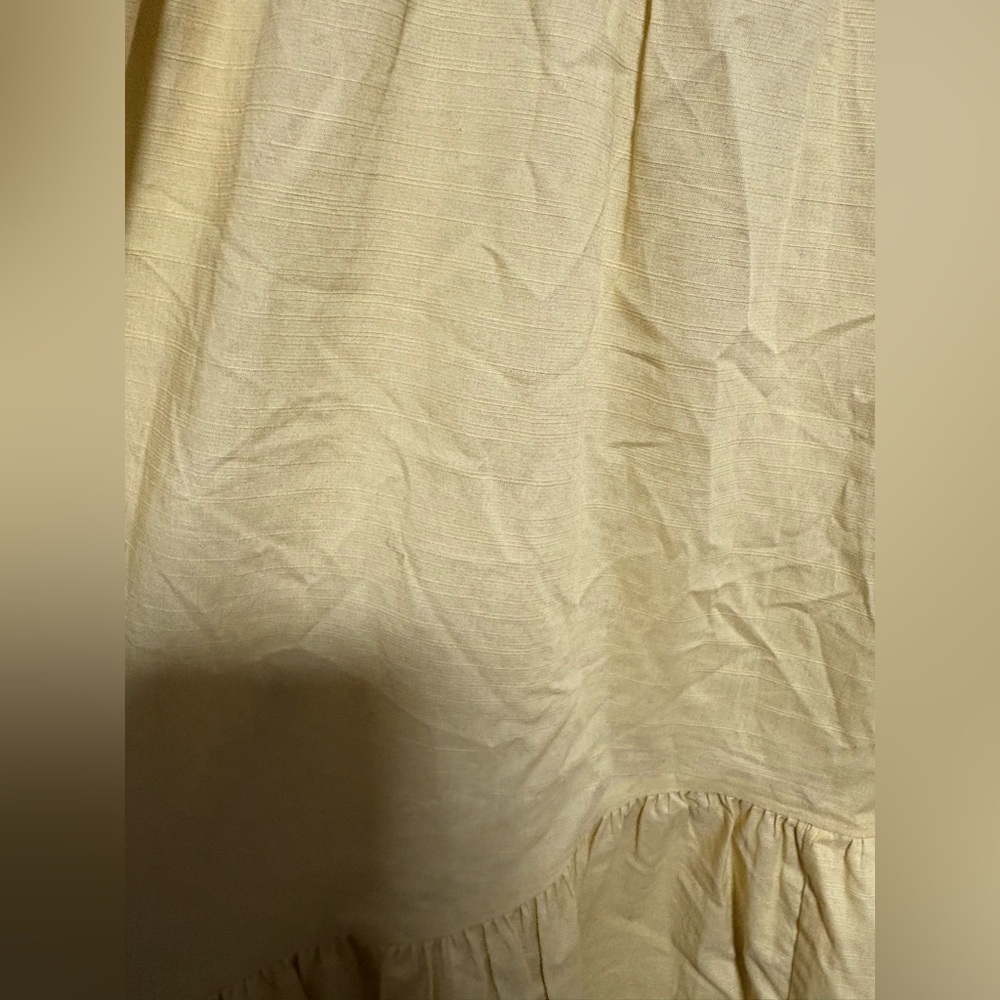 VINCE‎ Sweetheart Puff Sleeve Tiered Midi Dress - Picture 9 of 9